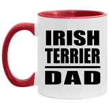Irish Terrier Dad - 11oz Accent Mug Red