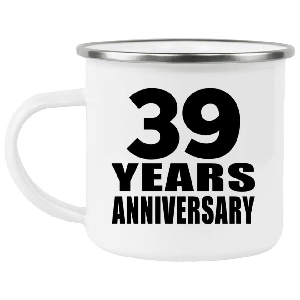 39th Anniversary 39 Years - 12oz Camping Mug