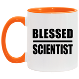 Blessed Scientist - 11oz Accent Mug Orange