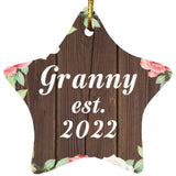 Granny Established Est. 2022 - Star Ornament A