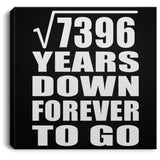 86th Anniversary Square Root of 7396 Years Down Forever To Go - Canvas Square