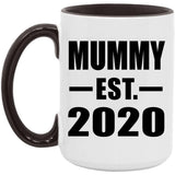 Mummy Established EST. 2020 - 15oz Accent Mug Black
