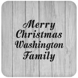 Merry Christmas Washington Family - Drink Coaster F