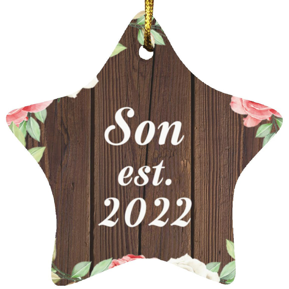 Son Established Est. 2022 - Star Ornament A