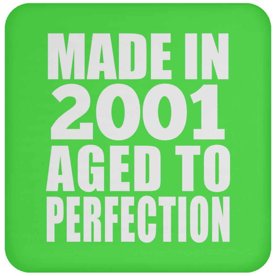 23rd Birthday Made In 2001 Aged to Perfection - Drink Coaster
