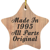 29th Birthday Made In 1995 All Parts Original - Star Ornament C