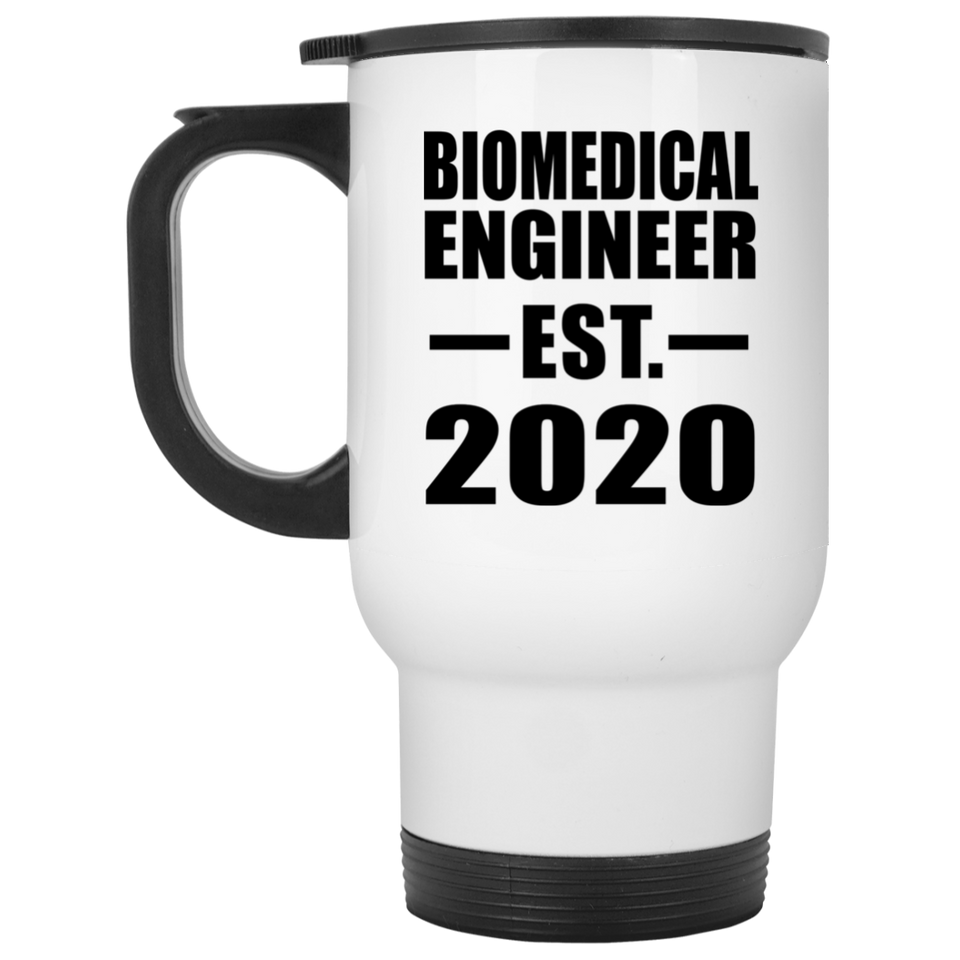 Biomedical Engineer Established EST. 2020 - White Travel Mug