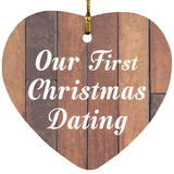 Our First Christmas Dating - Heart Ornament E