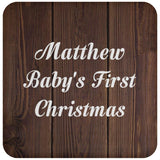 Matthew Baby's First Christmas - Drink Coaster D