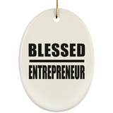 Blessed Entrepreneur - Oval Ornament