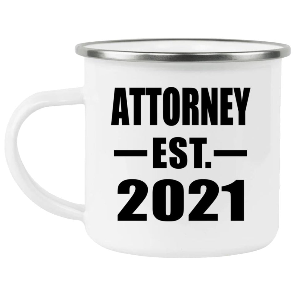 Attorney Established EST. 2021 - 12oz Camping Mug