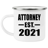 Attorney Established EST. 2021 - 12oz Camping Mug