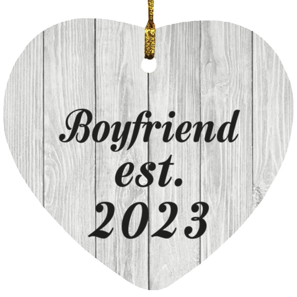 Boyfriend Established Est. 2023 - Heart Ornament F