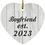 Boyfriend Established Est. 2023 - Heart Ornament F