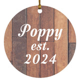 Poppy Established Est. 2024 - Circle Ornament E