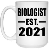Biologist Established EST. 2021 - 15oz Coffee Mug