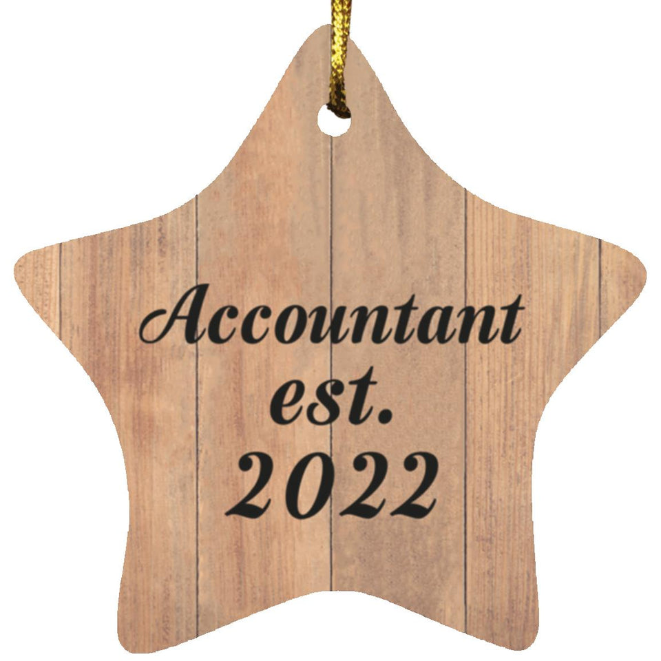 Accountant Established Est. 2022 - Star Ornament C