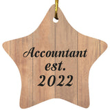 Accountant Established Est. 2022 - Star Ornament C