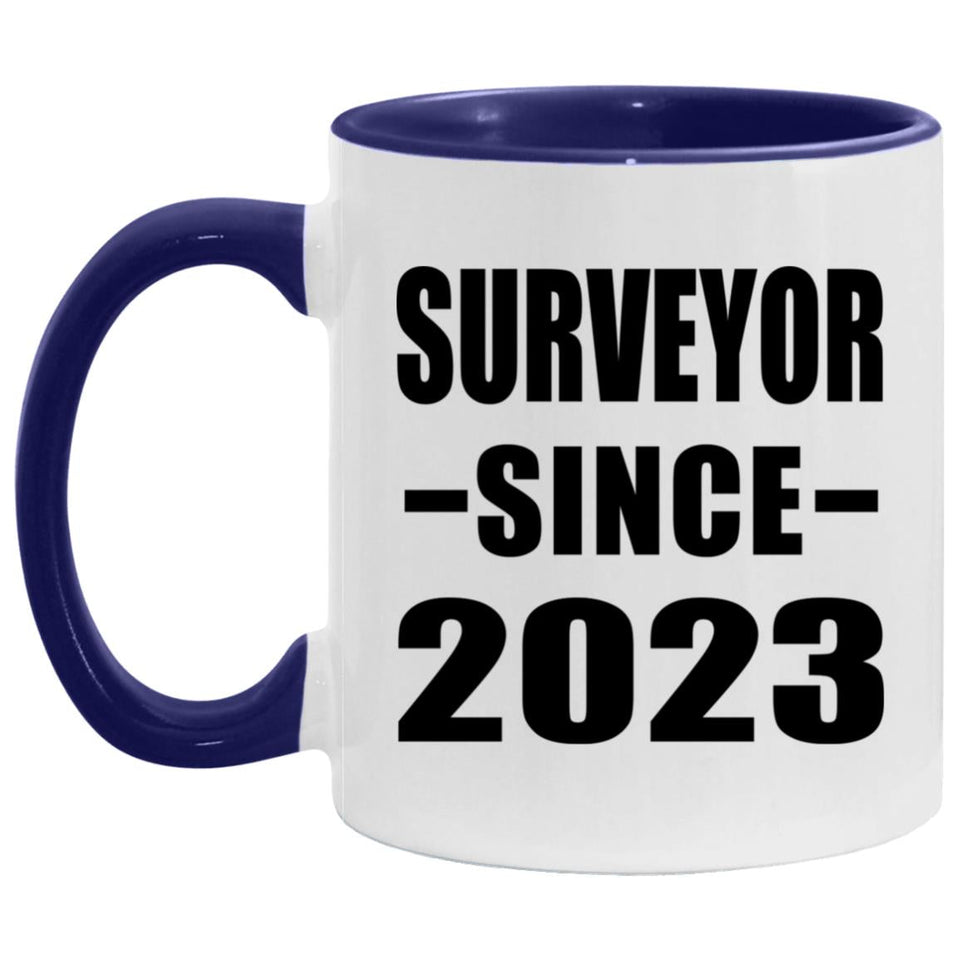 Surveyor Since 2023 - 11oz Accent Mug Purple