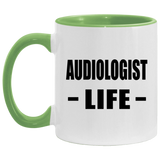 Audiologist Life - 11oz Accent Mug Green