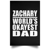 Zachary World's Okayest Dad - Poster Portrait