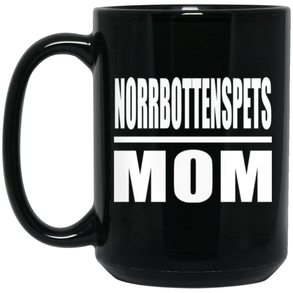 Norrbottenspets Mom - 15oz Coffee Mug Black