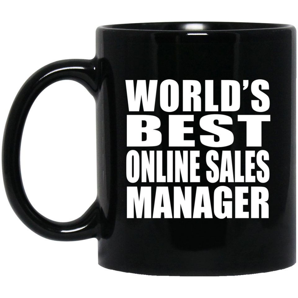 World's Best Online Sales Manager - 11 Oz Coffee Mug Black
