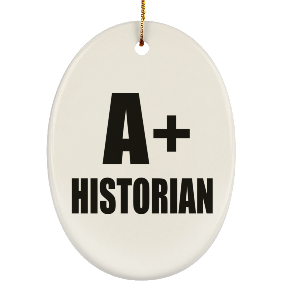 A+ Historian - Oval Ornament