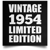 70th Birthday Vintage 1954 Limited Edition - Poster Square