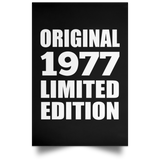 47th Birthday Original 1977 Limited Edition - Poster Portrait