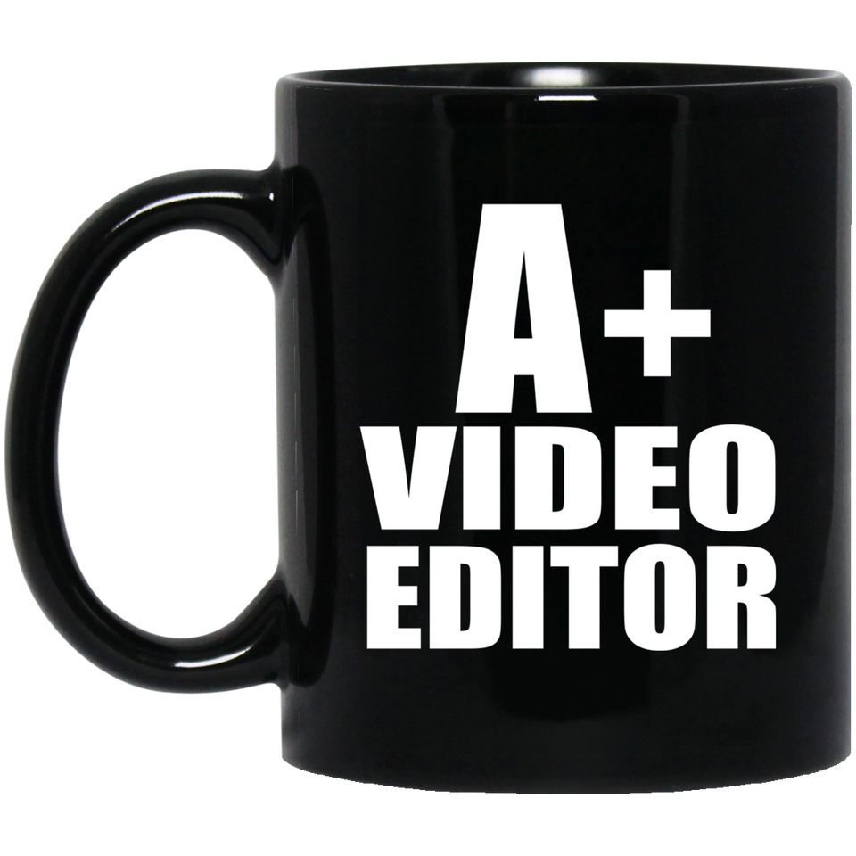A+ Video Editor - 11oz Coffee Mug Black