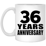 36th Anniversary 36 Years - 11 Oz Coffee Mug