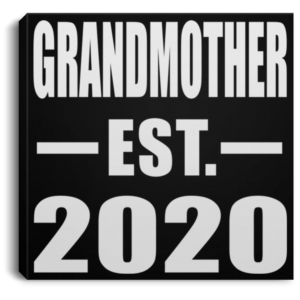 Grandmother Established EST. 2020 - Canvas Square