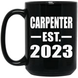 Carpenter Established EST. 2023 - 15oz Coffee Mug Black