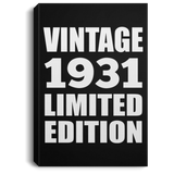 93rd Birthday Vintage 1931 Limited Edition - Canvas Portrait
