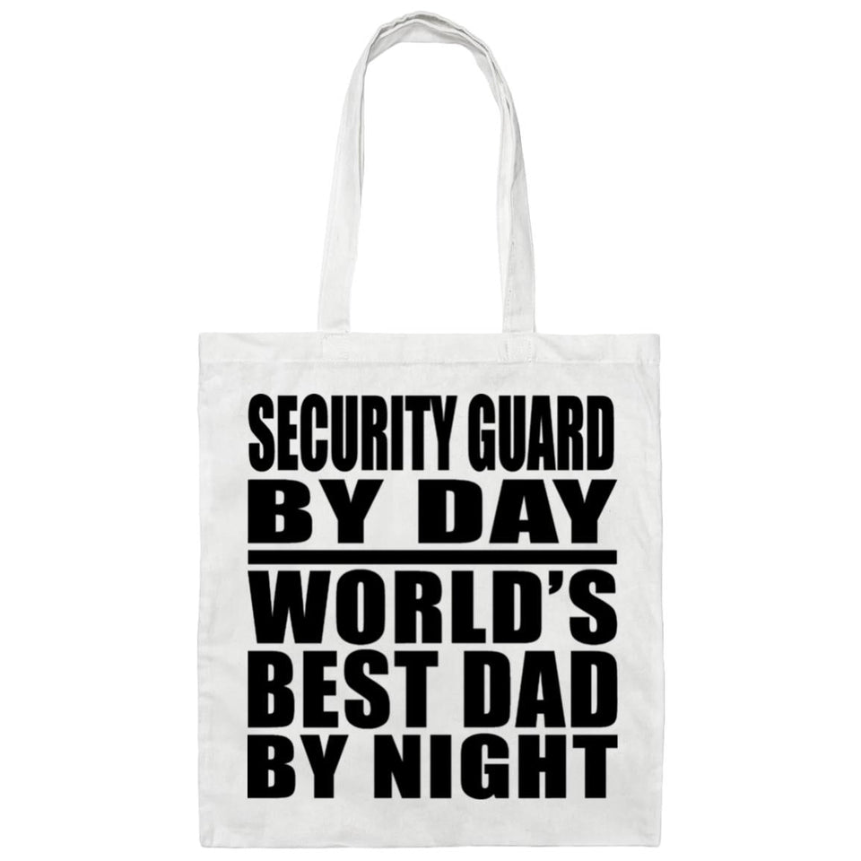 Security Guard By Day World's Best Dad By Night - Tote Bag White