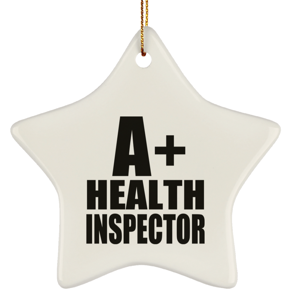 A+ Health Inspector - Star Ornament