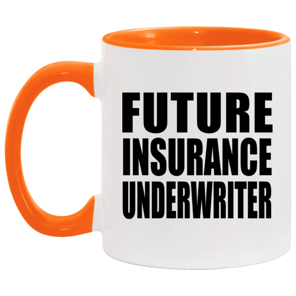 Future Insurance Underwriter - 11oz Accent Mug Orange