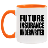 Future Insurance Underwriter - 11oz Accent Mug Orange