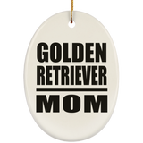 Golden Retriever Mom - Oval Ornament