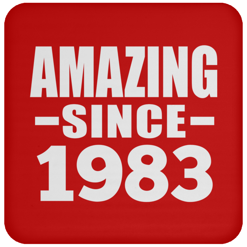 41st Birthday Amazing Since 1983 - Drink Coaster