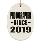 Photographer Since 2019 - Oval Ornament