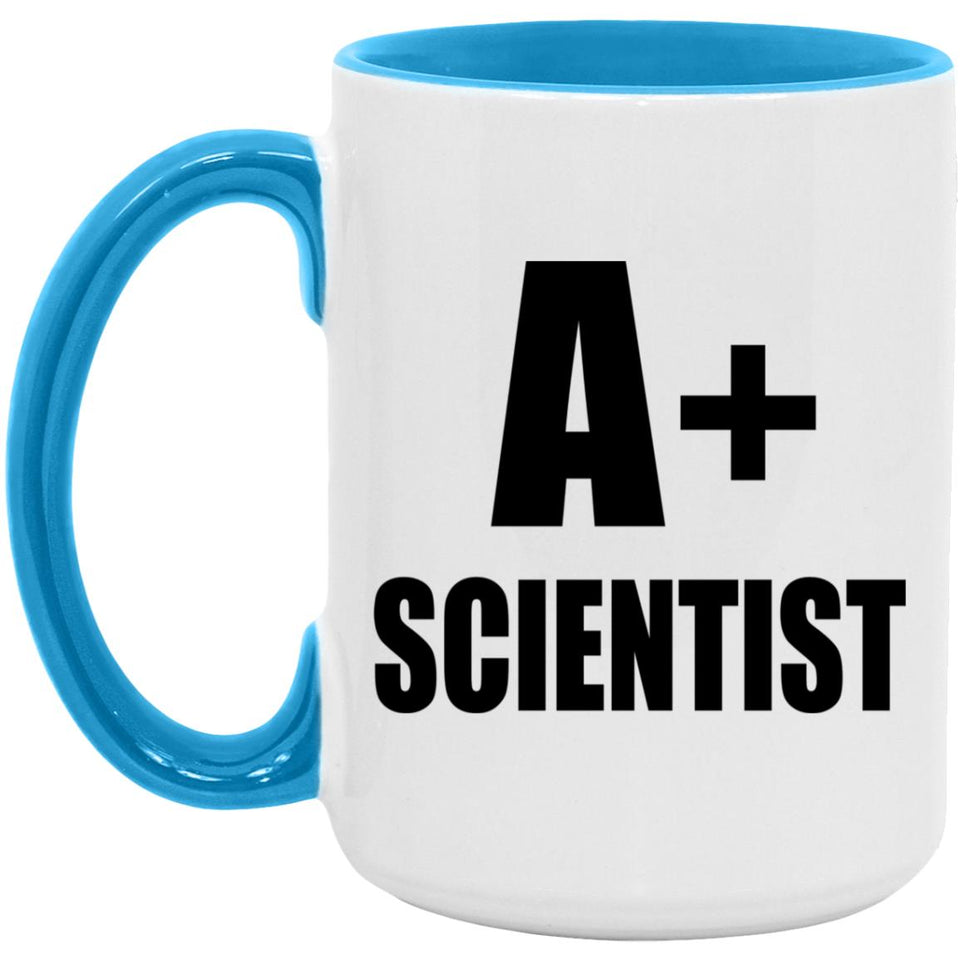 A+ Scientist - 15oz Accent Mug Blue