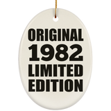 42nd Birthday Original 1982 Limited Edition - Oval Ornament
