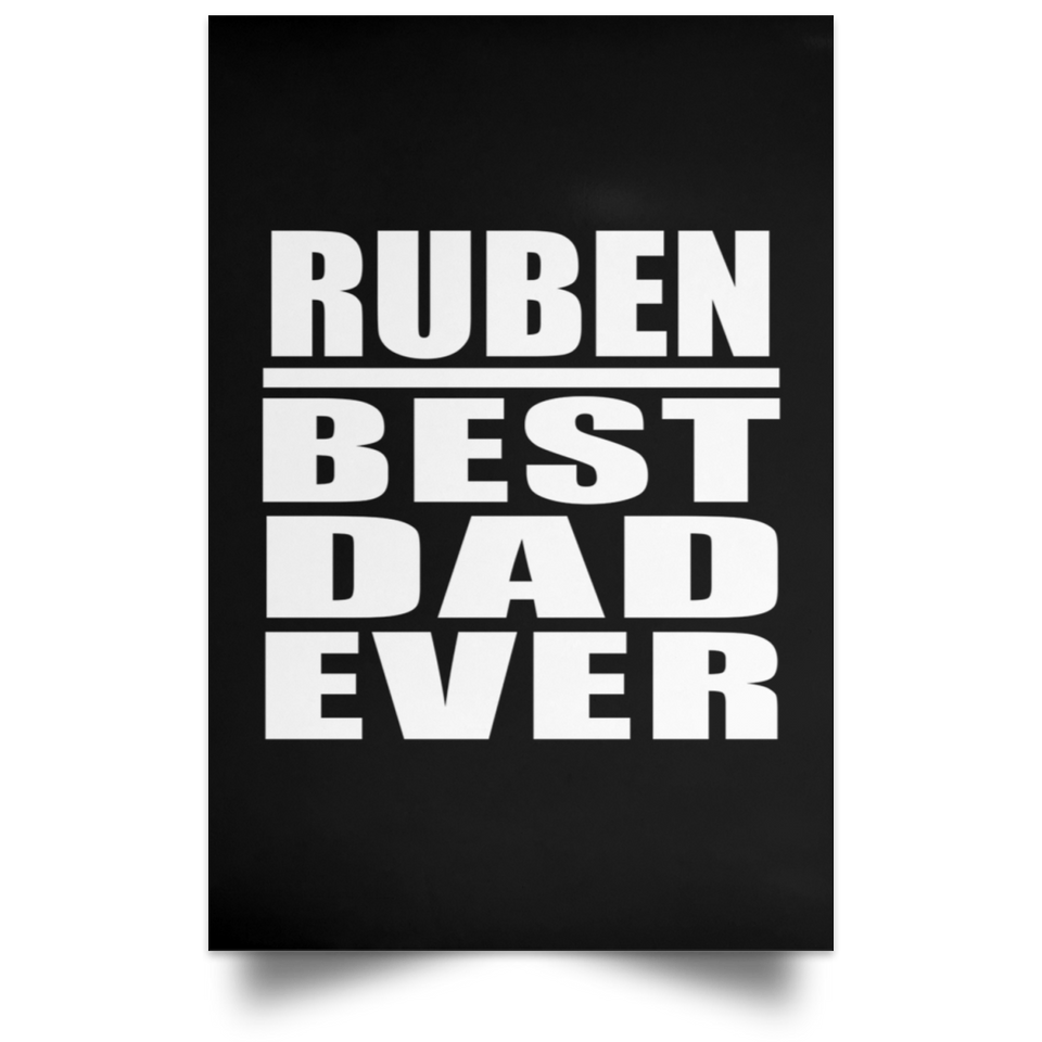Ruben Best Dad Ever - Poster Portrait