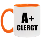 A+ Clergy - 11oz Accent Mug Orange