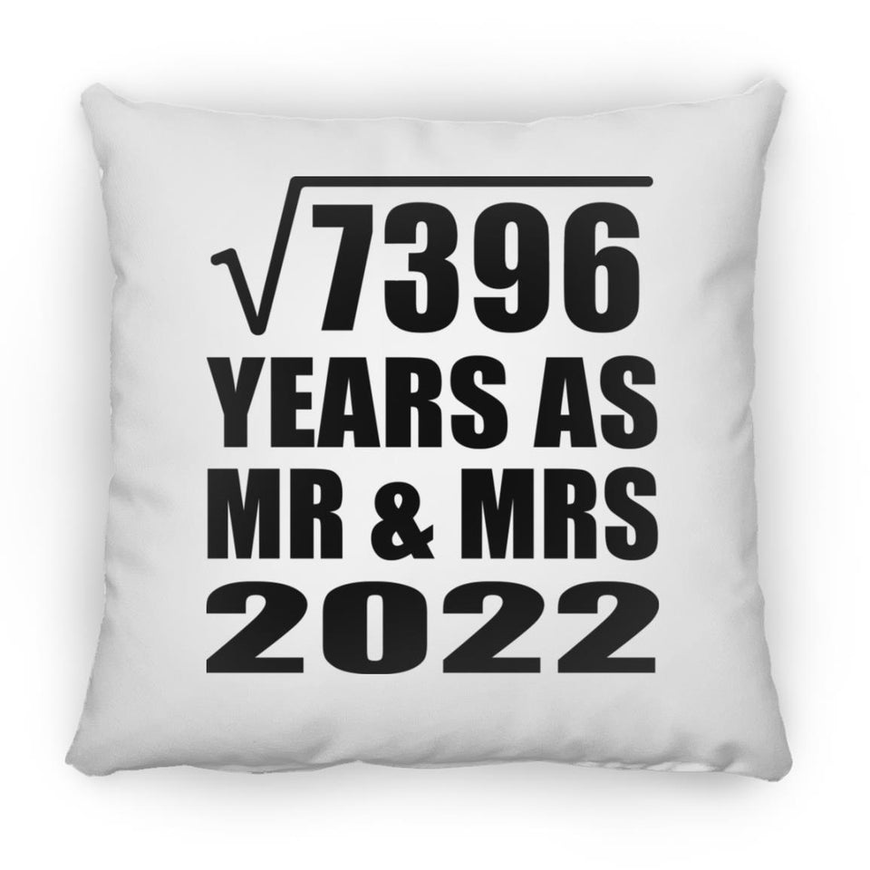 86th Anniversary Square Root of 7396 Years As Mr & Mrs 2022 - Throw Pillow