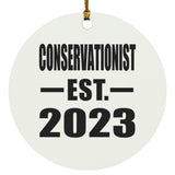 Conservationist Established EST. 2023 - Circle Ornament