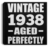 86th Birthday Vintage 1938 Aged Perfectly - Canvas Square