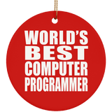 World's Best Computer Programmer - Circle Ornament